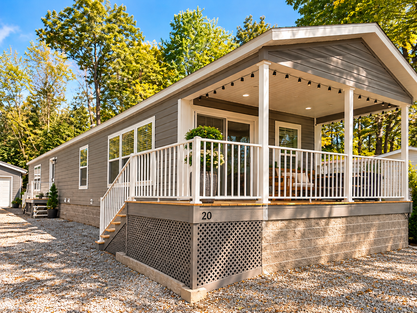 Home exterior without gutters before installation