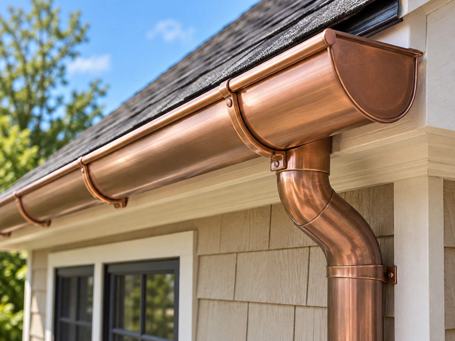 Copper Gutters